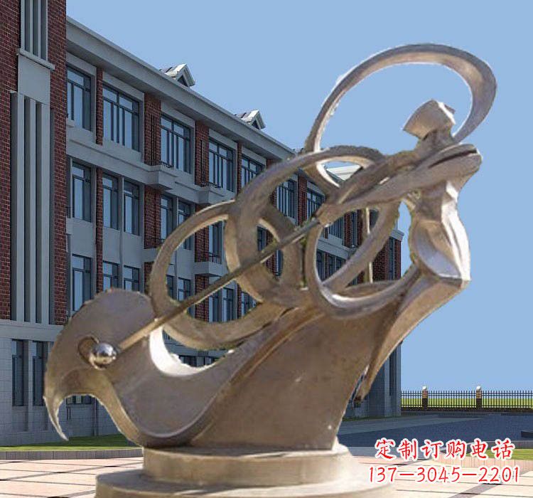 河北不锈钢制作的高尔夫球雕塑