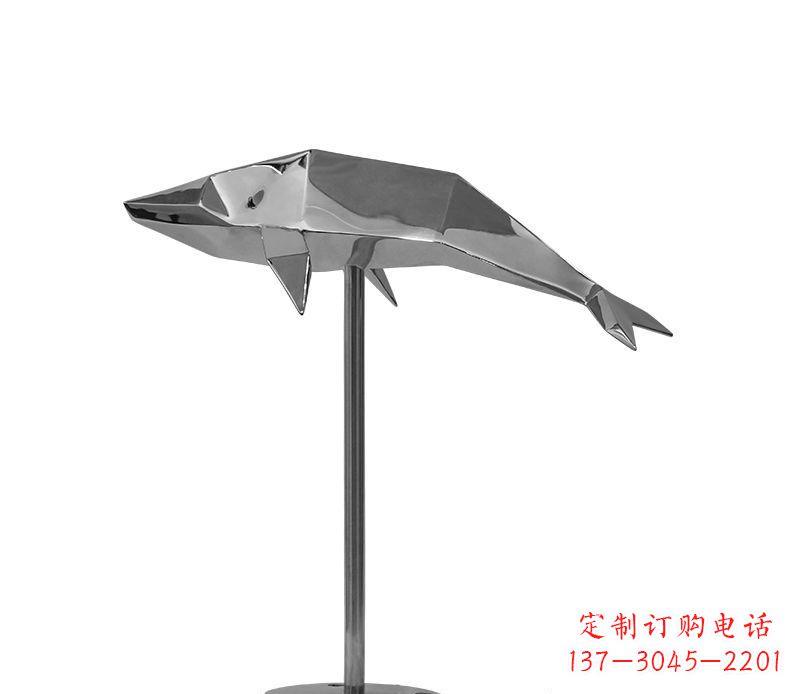 河北不锈钢海豚雕塑