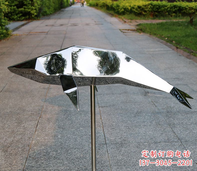 河北不锈钢海豚雕塑令人惊叹的精致艺术品