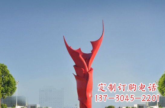 河北不锈钢火炬雕塑——点燃友谊之火