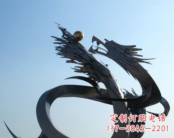 河北不锈钢龙雕塑精美雕刻,灵动灵气