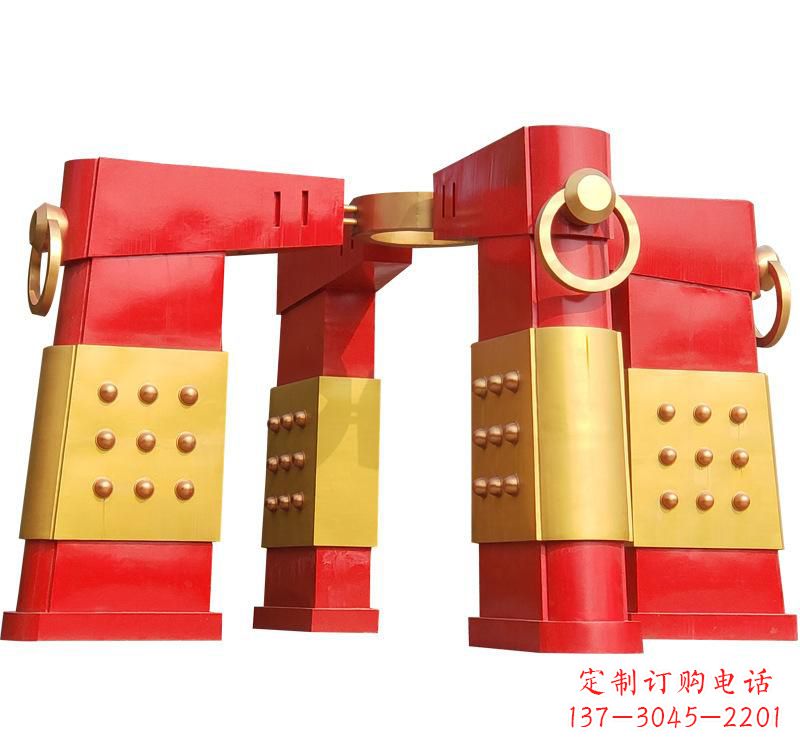 河北不锈钢大型拱门雕塑——传承文化精髓
