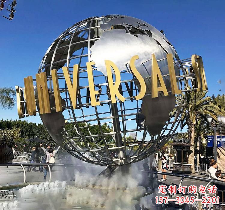 河北不锈钢地球仪雕塑——精致的地球礼物