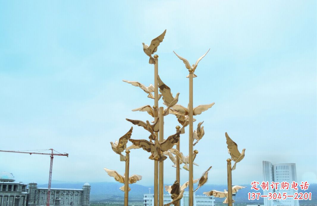 河北鸽子雕塑，传承着美好的历史