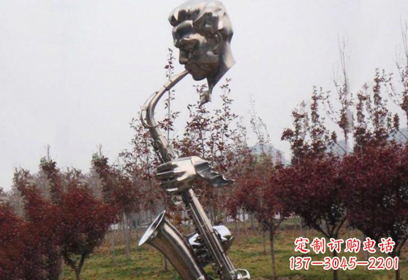 河北不锈钢萨克斯雕塑艺术与音乐的结合