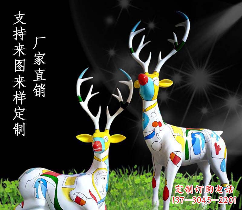 河北不锈钢动物雕塑——小鹿