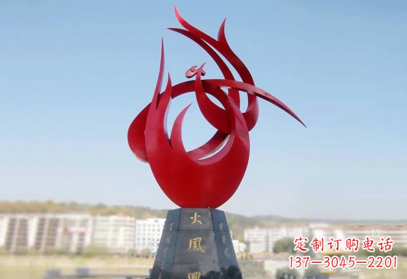 河北凤凰雕塑——点缀不锈钢公园
