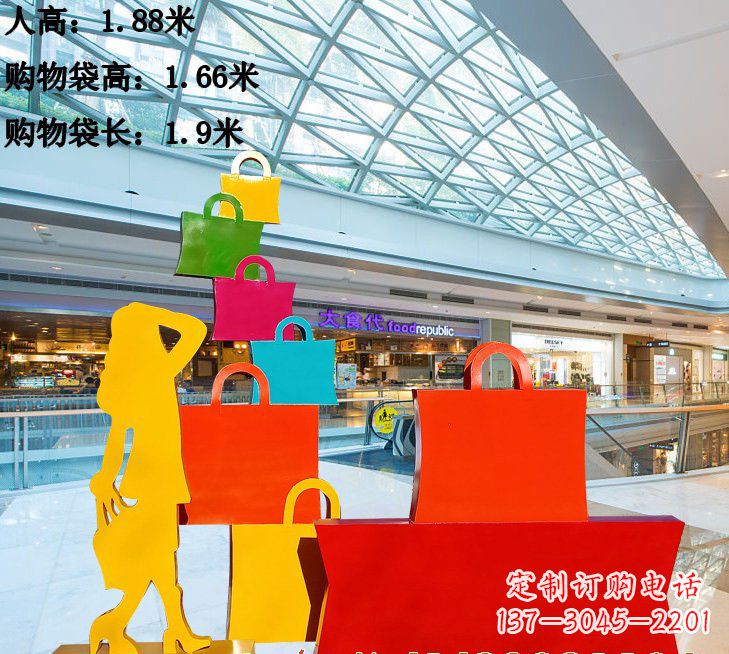 河北不锈钢购物袋雕塑艺术品的独特之处