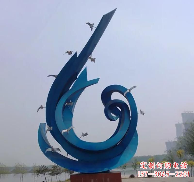河北不锈钢鸽子雕塑——缔造城市新景象