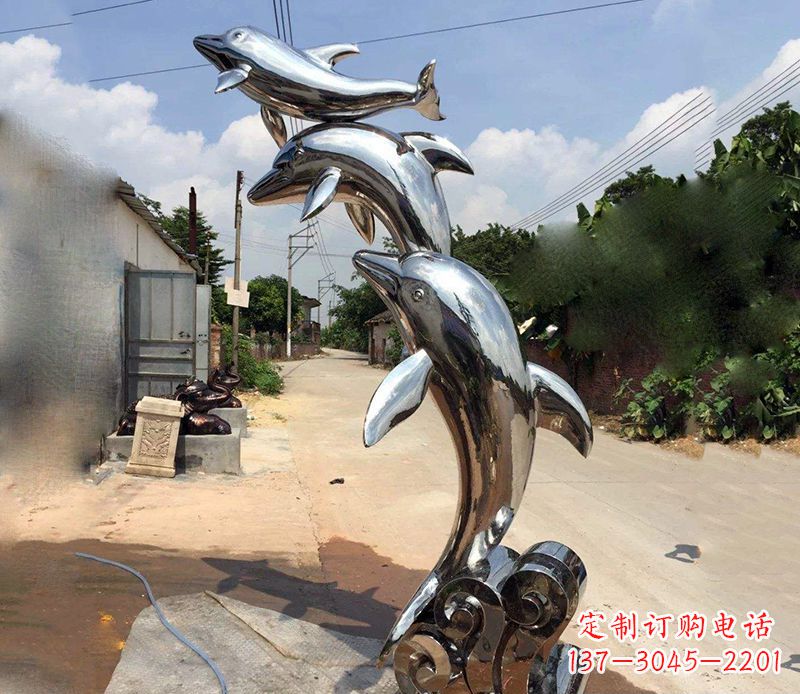 河北不锈钢海豚雕塑艺术的浪漫