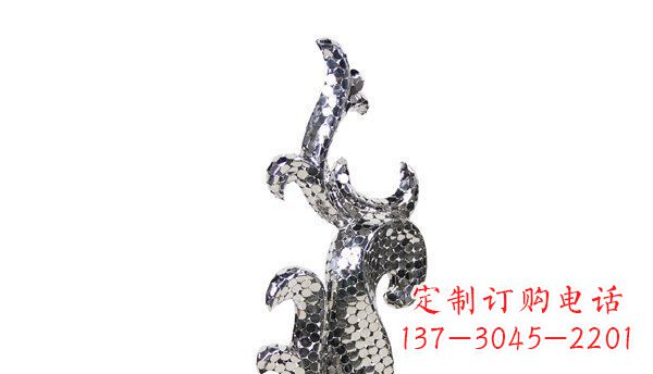 河北不锈钢海豚抽象雕塑精致的海洋之美