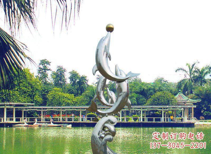 河北不锈钢海豚艺术与美的完美结合