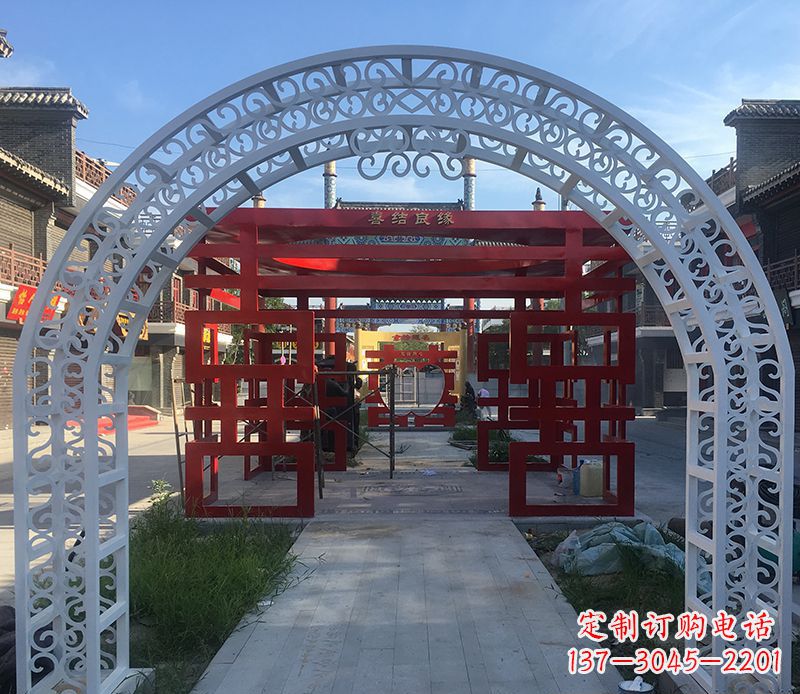 河北不锈钢拱门雕塑——精美绝伦