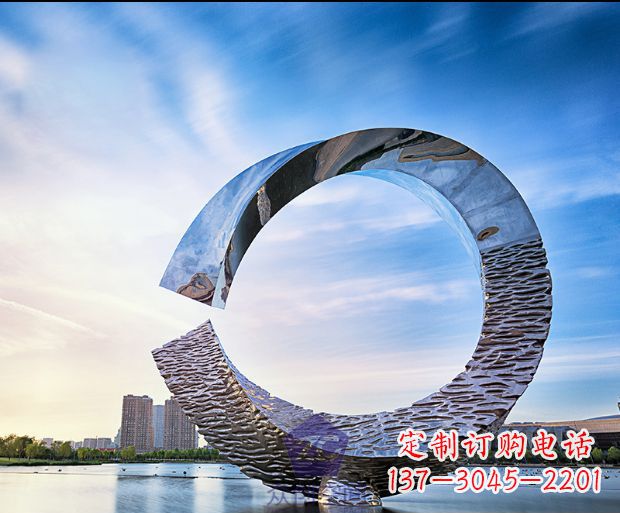 河北环绕世界的不锈钢景观雕塑