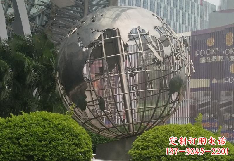 河北不锈钢地球仪雕塑一个精美的艺术品