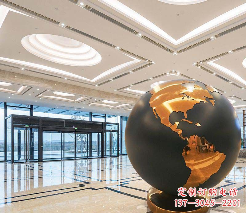 河北不锈钢地球仪雕塑精美绝伦