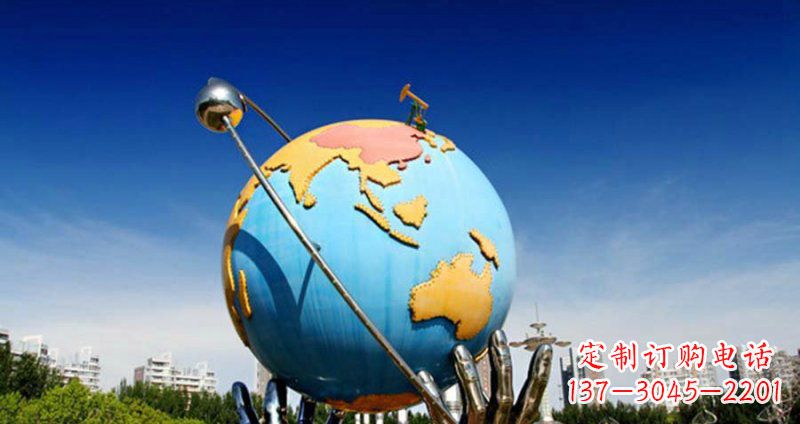 河北不锈钢地球雕塑一个充满环保意义的艺术品