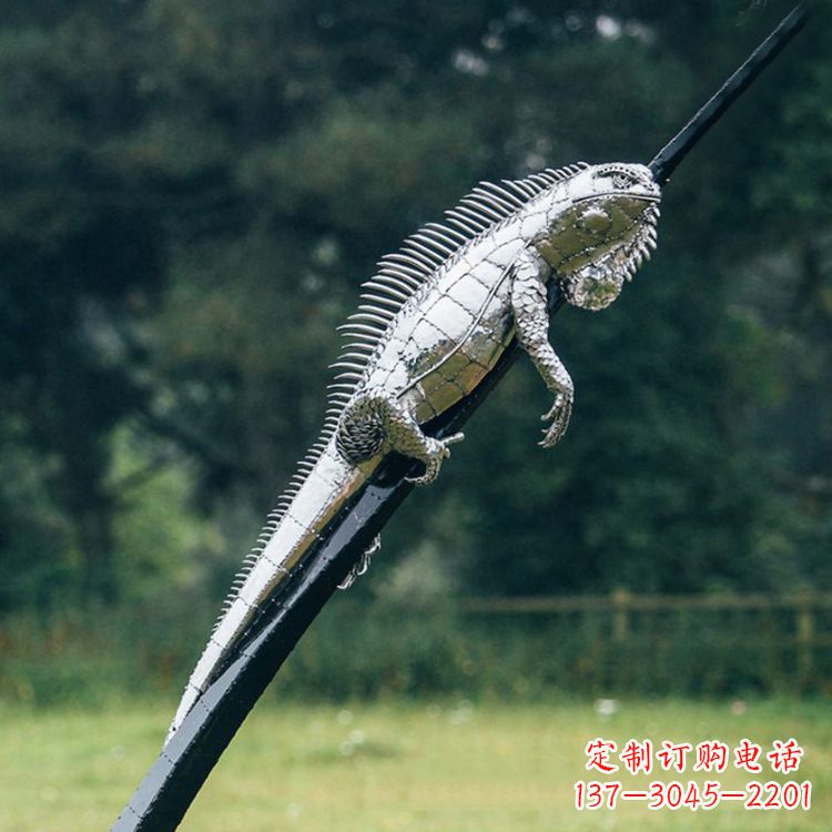 河北不锈钢蜥蜴雕塑艺术的精美体现
