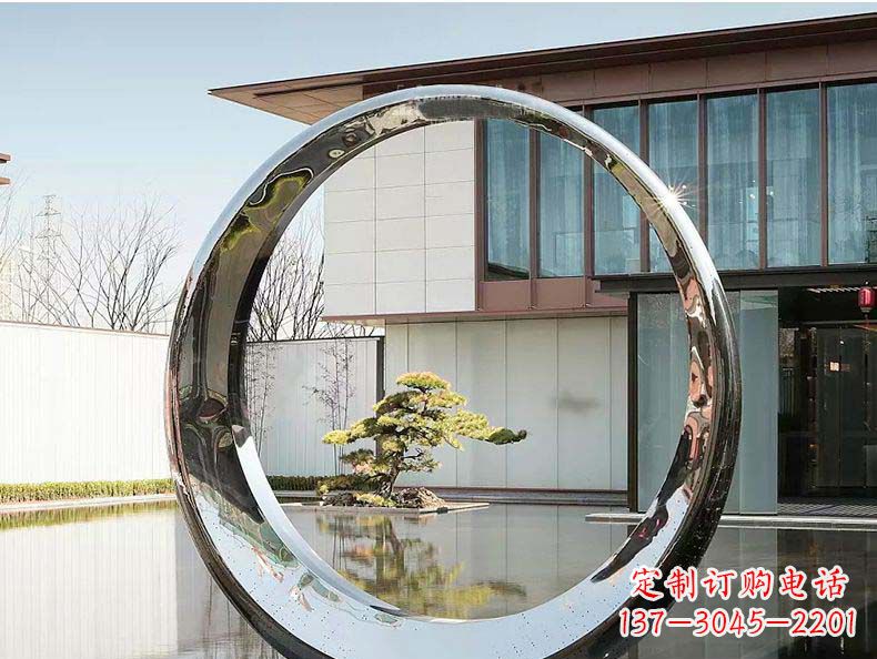 河北不锈钢月亮雕塑精美绝伦