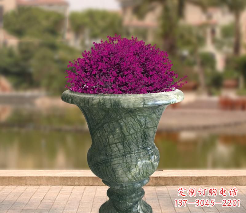 河北白玉景观花盆雕塑让你的景观更加美观