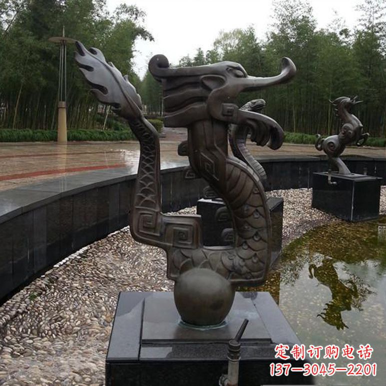河北城市十二生肖喷泉雕塑