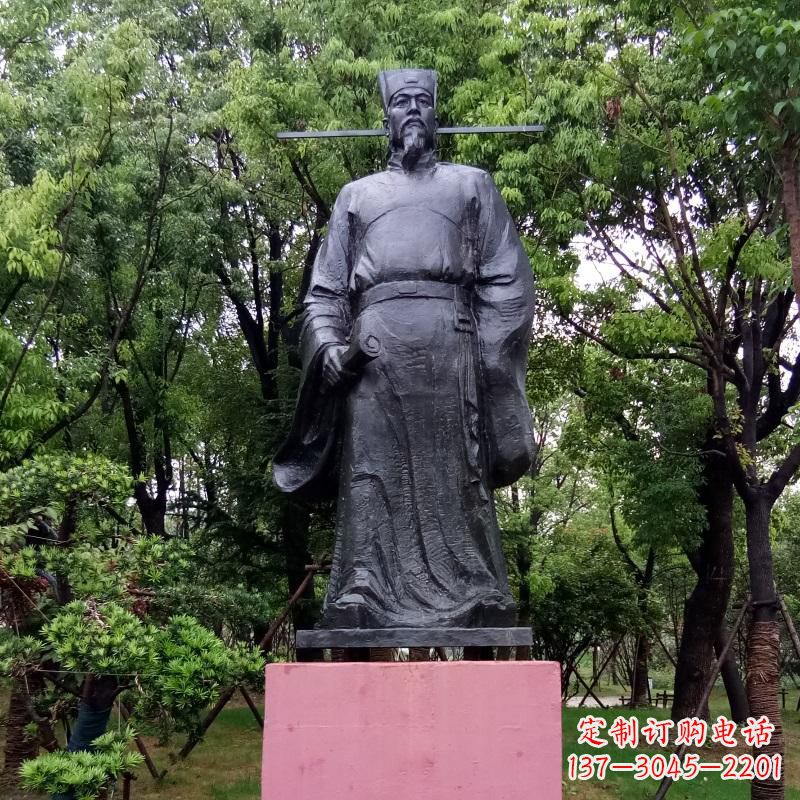 河北铜雕陶渊明——传承古代文学精髓