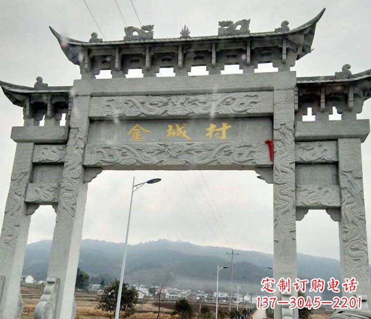 河北该牌坊雕塑。