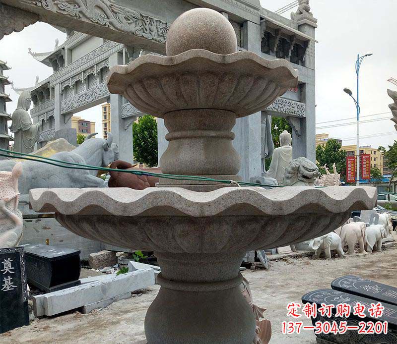 河北大理石多层喷泉石雕