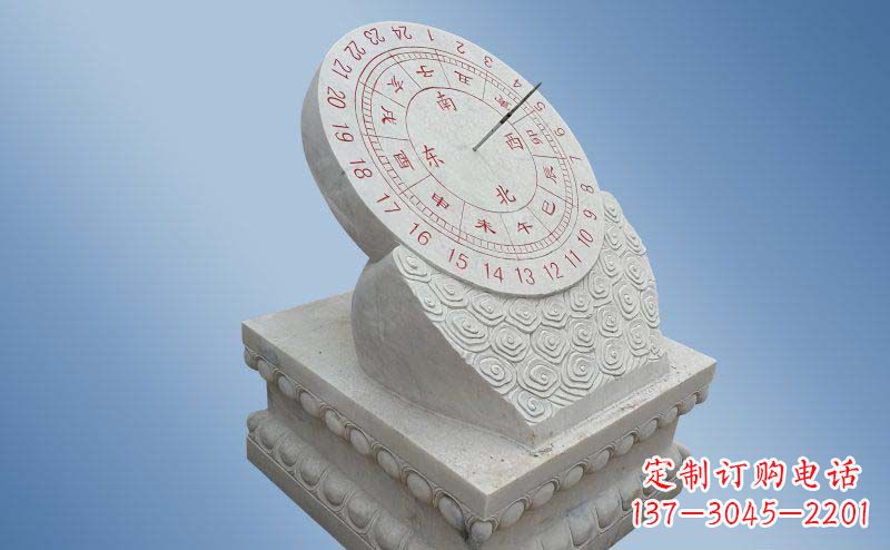 河北精致古典大理石日晷雕塑