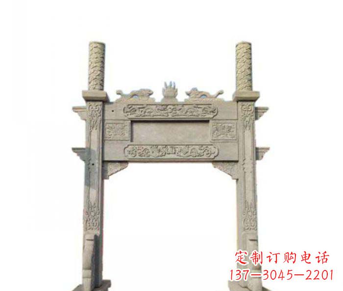 河北产品名称中领雕塑-牌坊石雕