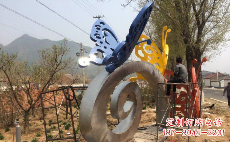 河北优雅无比,不锈钢蝴蝶雕塑