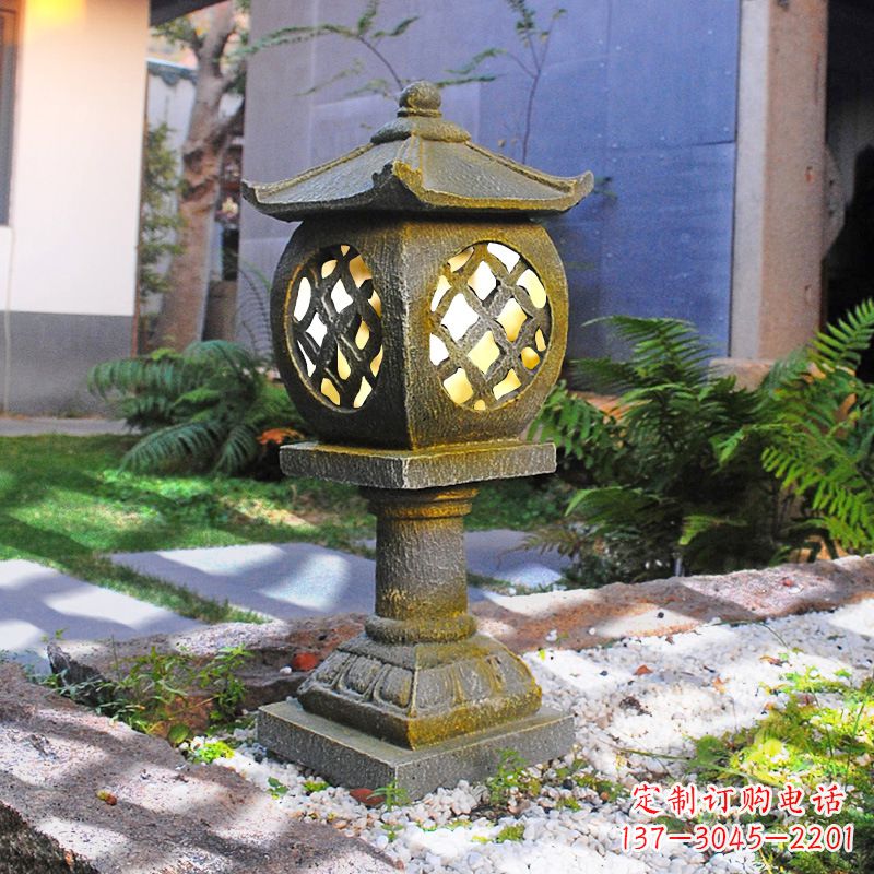 河北仿古庭院石雕灯笼,精美雕刻点亮家园