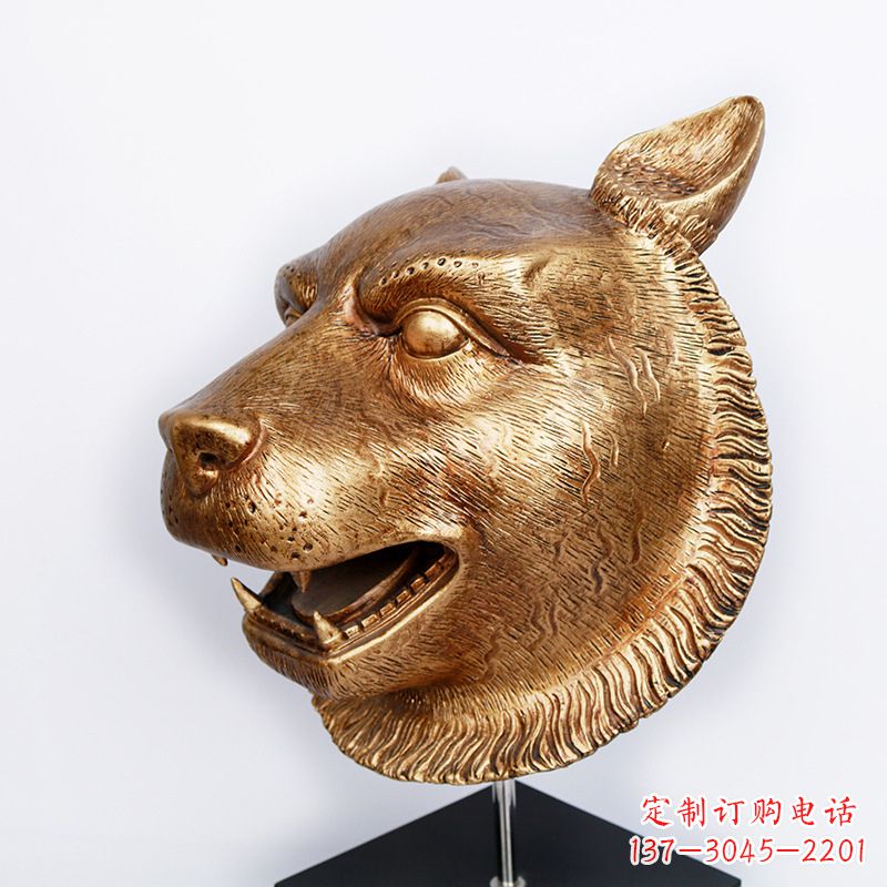 河北玻璃钢雕刻虎头
