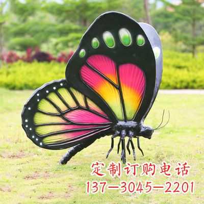 河北仿真蝴蝶_品红色款405x78x110