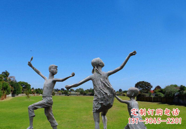 河北精美儿童铜雕
