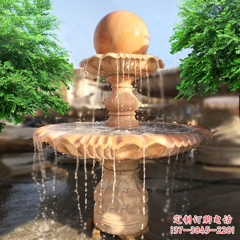 河北精致别致的风水球雕塑