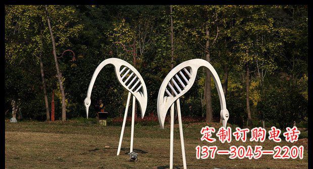 河北精美不锈钢仙鹤雕塑