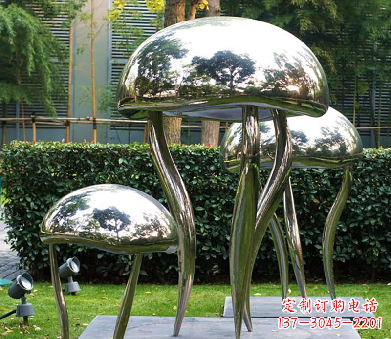 河北艺术水母不锈钢雕塑