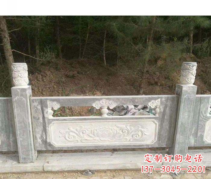 河北大理石栏板石雕艺术品