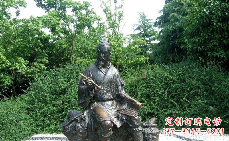 河北传统风情渔翁铜雕