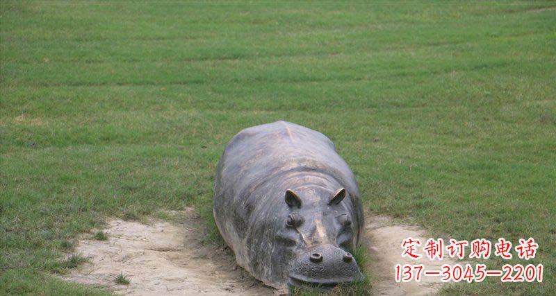 河北铜雕河马雕塑