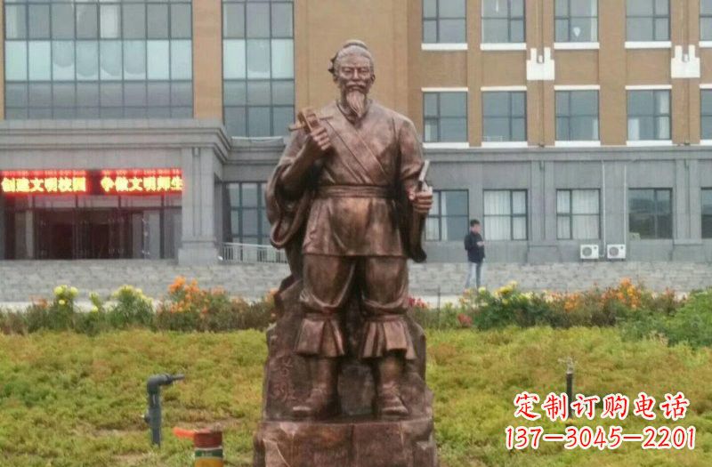 河北传承古代名人铜雕——鲁班雕像