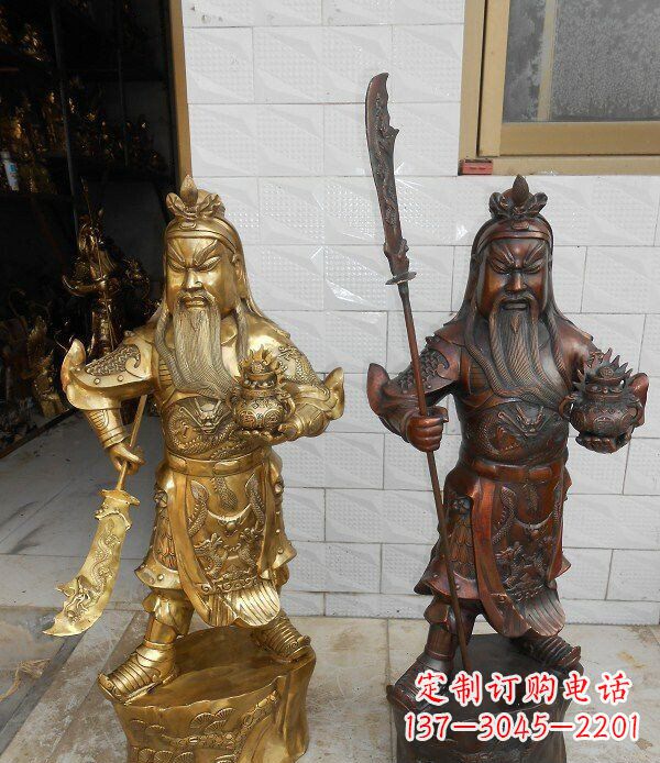 河北拥有历史韵味的关公武财神铜雕
