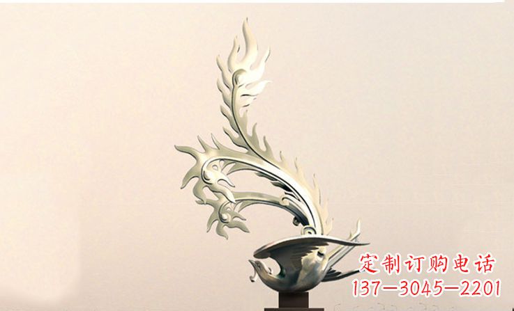 河北精致的不锈钢凤凰雕塑