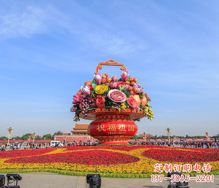 河北大型不锈钢花篮雕塑，艺术缔造美好景观