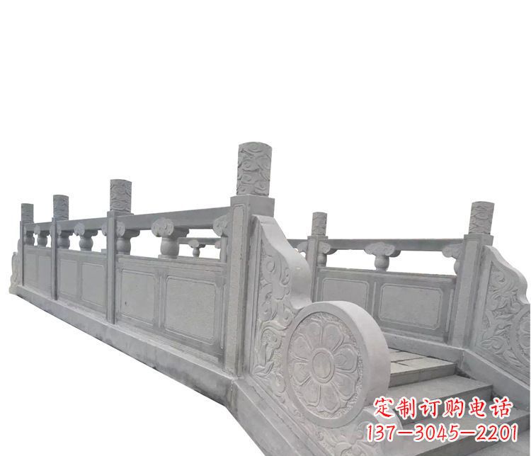 河北中领雕塑精美的大理石栏板石雕