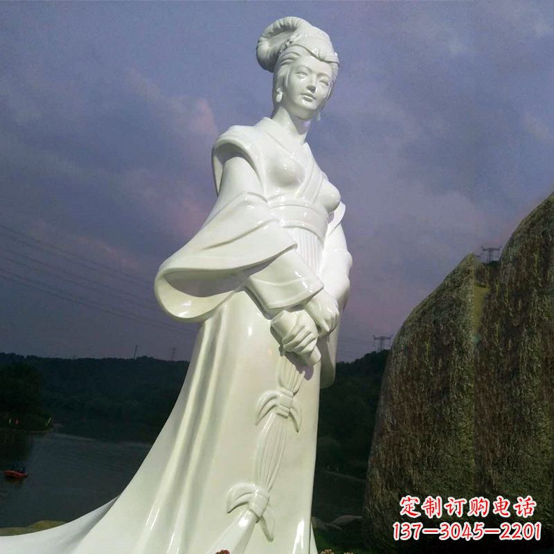 河北传承美丽传说——西施汉白玉石雕像