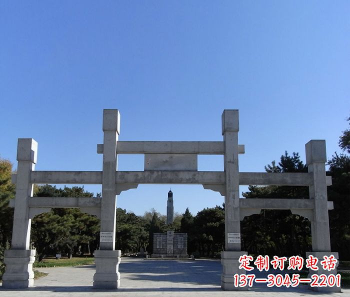 河北中领雕塑石雕牌坊定制
