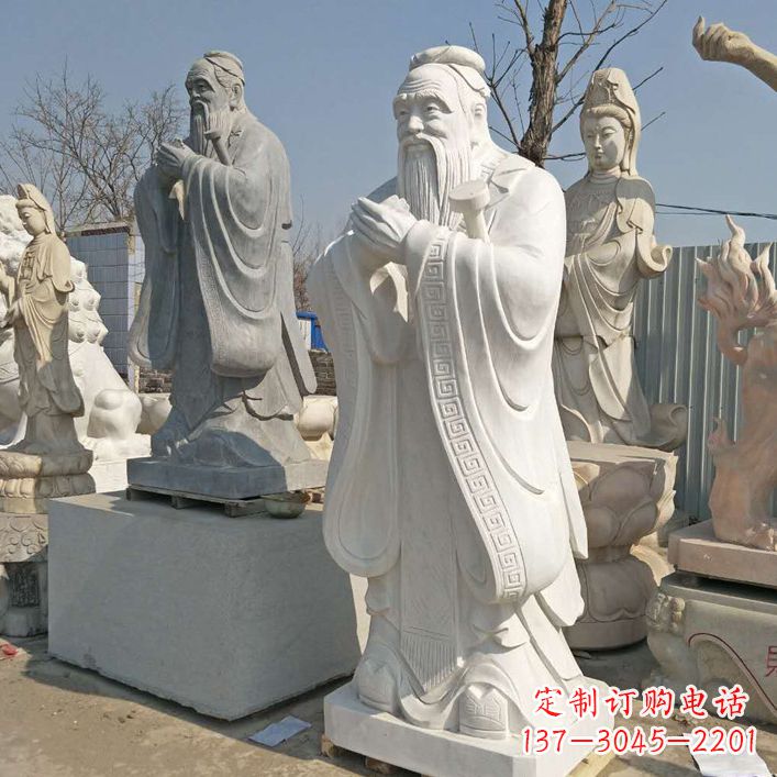 河北雕塑大师之作:孔子铜雕