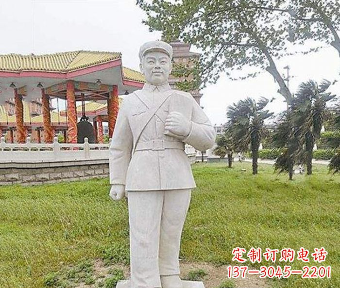 河北雷锋石雕——传承奉献精神